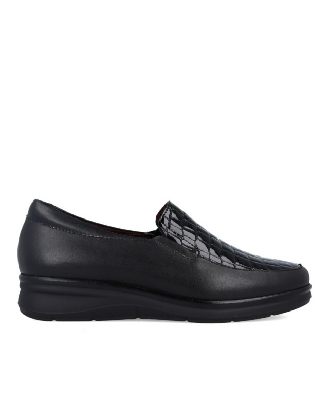 Mocasines de piel combinada Pitillos 11503