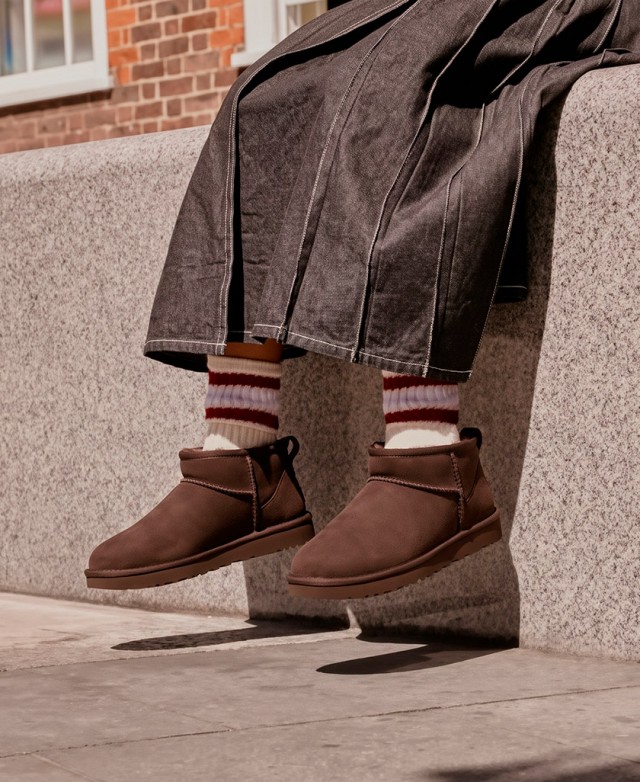 Botines planos estilo casual UGG W Classic ultra mini