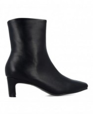 BB UP 2714 black ankle boots with a square toe