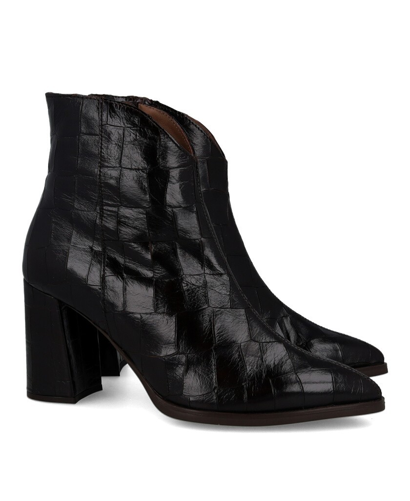 onders Aurora M-5444 embossed leather ankle boots