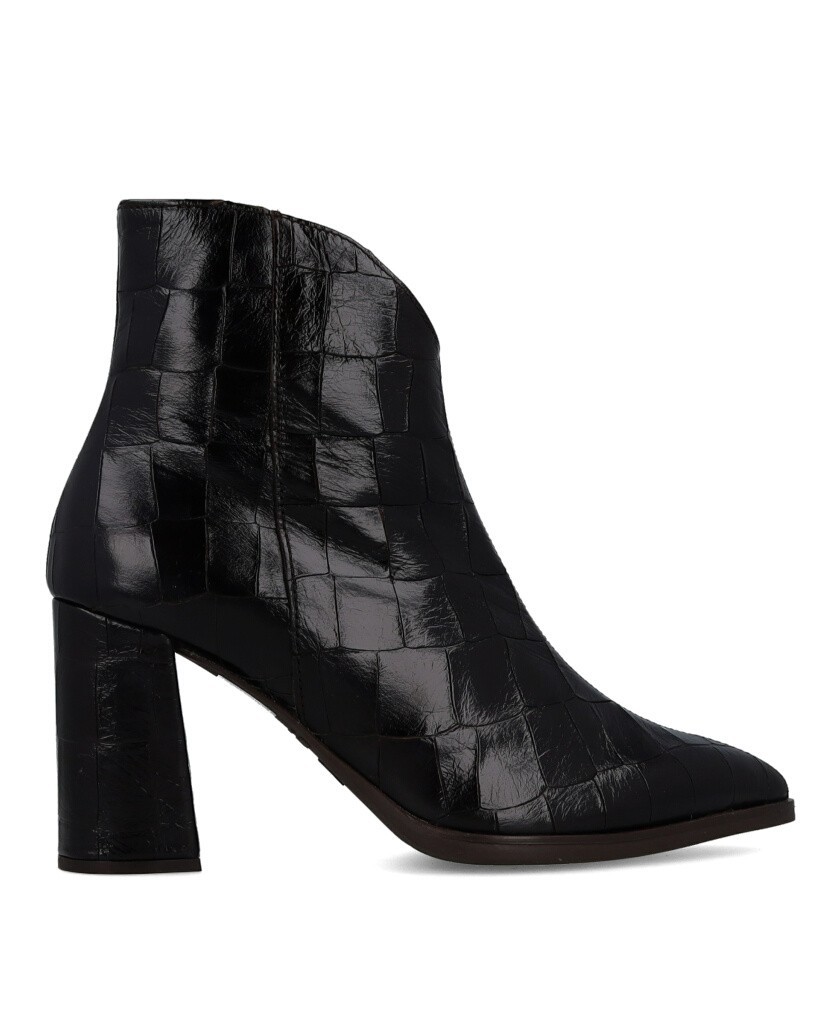 Botines con piel grabada Wonders Aurora M-5444