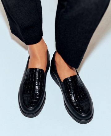 Mocasines de piel combinada Pitillos 11503