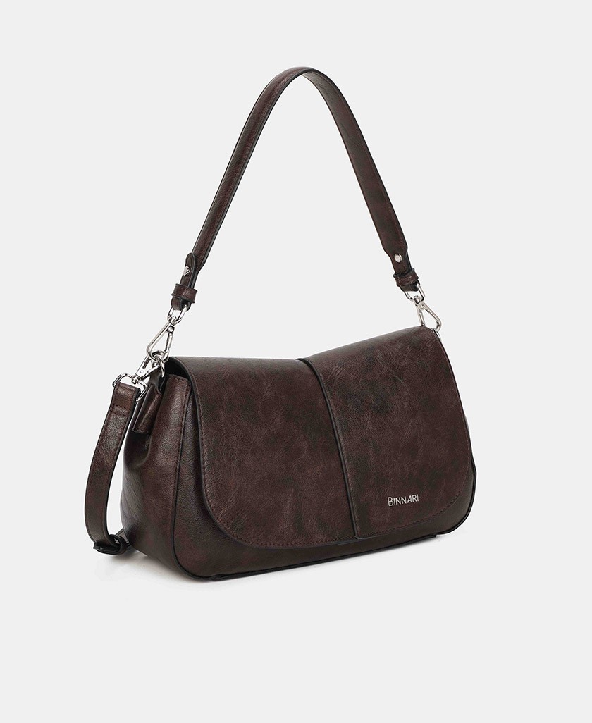 Bolso marrón multiposición Binnari 21282