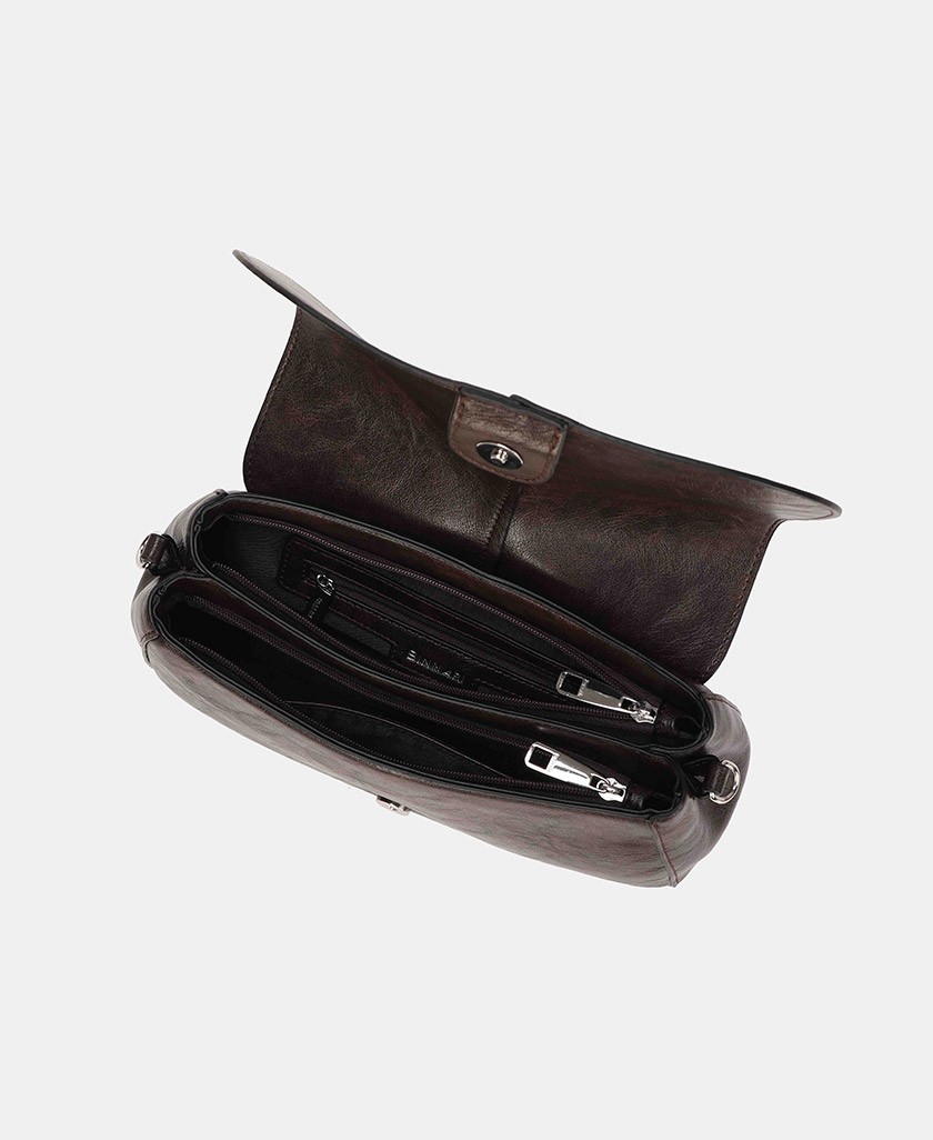 Bolso marrón multiposición Binnari 21282