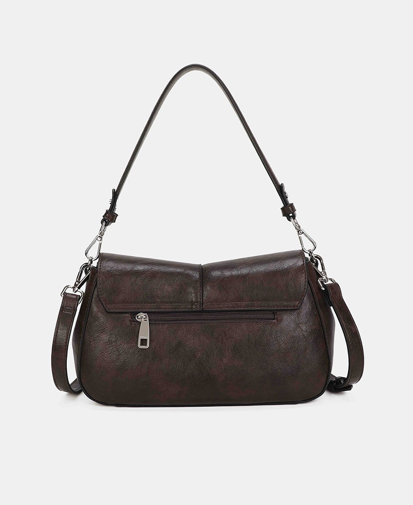 Bolso marrón multiposición Binnari 21282