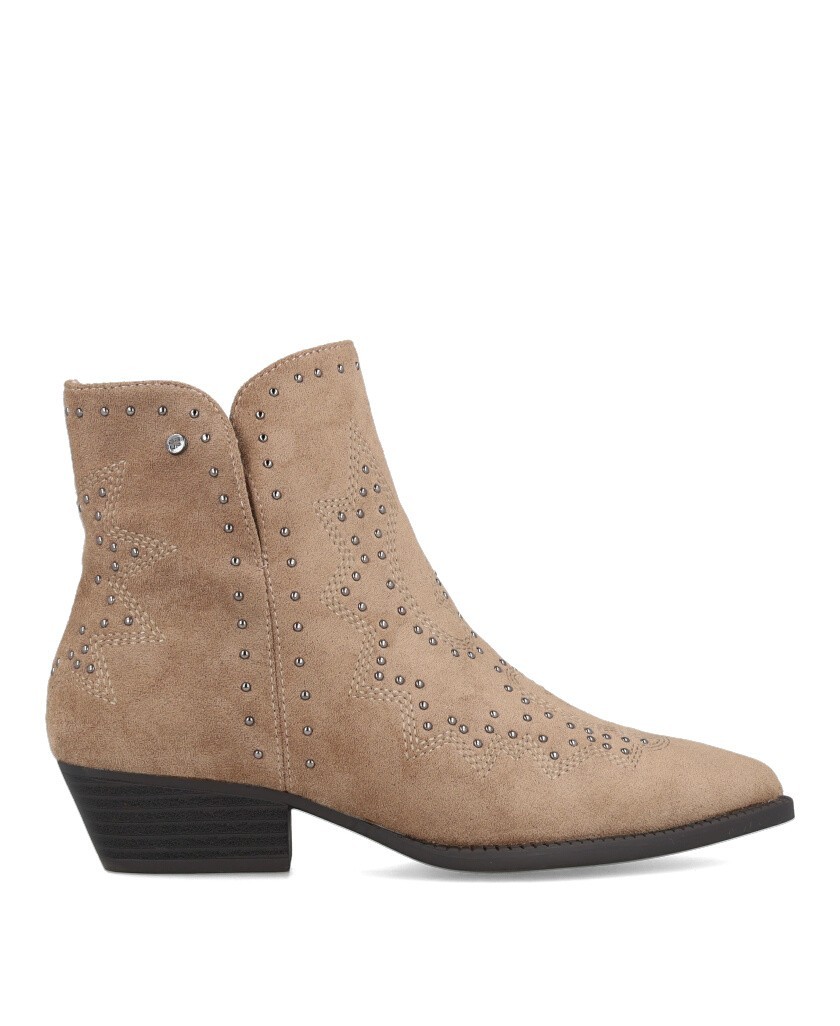 Botín cowboy de mujer con bordados BBup 2763