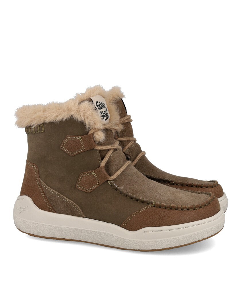 Sunni Sabbi Atlas 069 casual fur-lined ankle boots