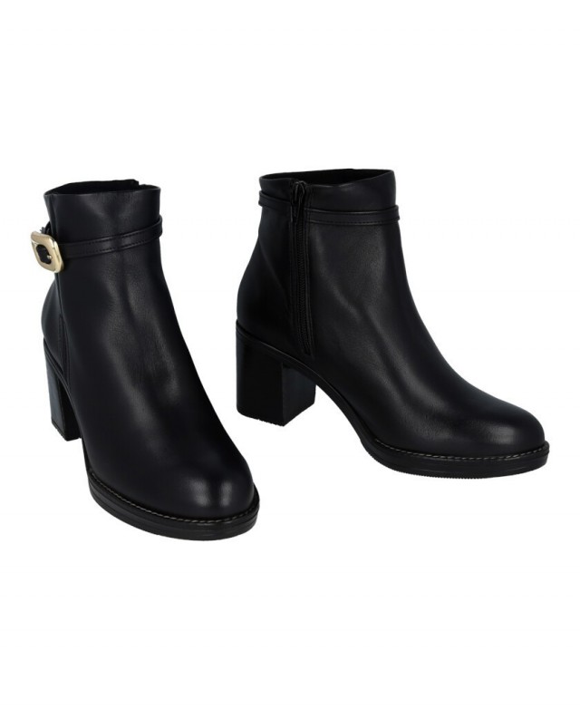 Porronet Tatiana 4881 leather heeled ankle boots