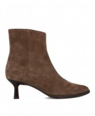 Botines de serraje con tacón estrecho Unisa Lomas
