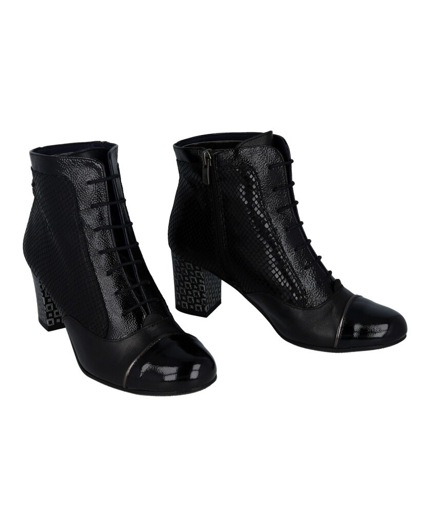 Dorking Rodin D8922 patent leather ankle boots