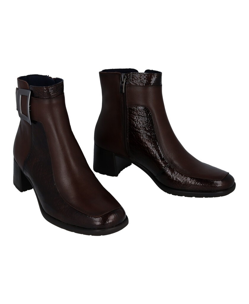Botines de tacón con hebilla Dorking D9199
