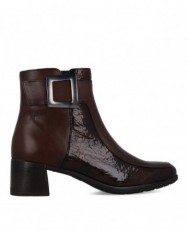 Dorking D9199 buckled heeled ankle boots