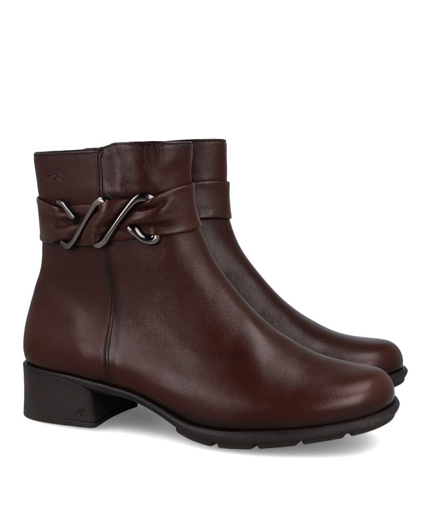 Fluchos Lerin F2561 ankle boots with metallic detailing