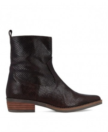 Tambi Denis snakeskin-effect cowboy ankle boots