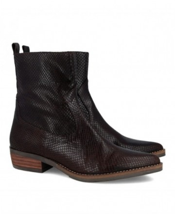 Tambi Denis snakeskin-effect cowboy ankle boots