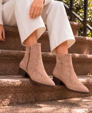 Botín cowboy de mujer con bordados BBup 2763