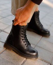BBup 2467 women’s military-style ankle boots