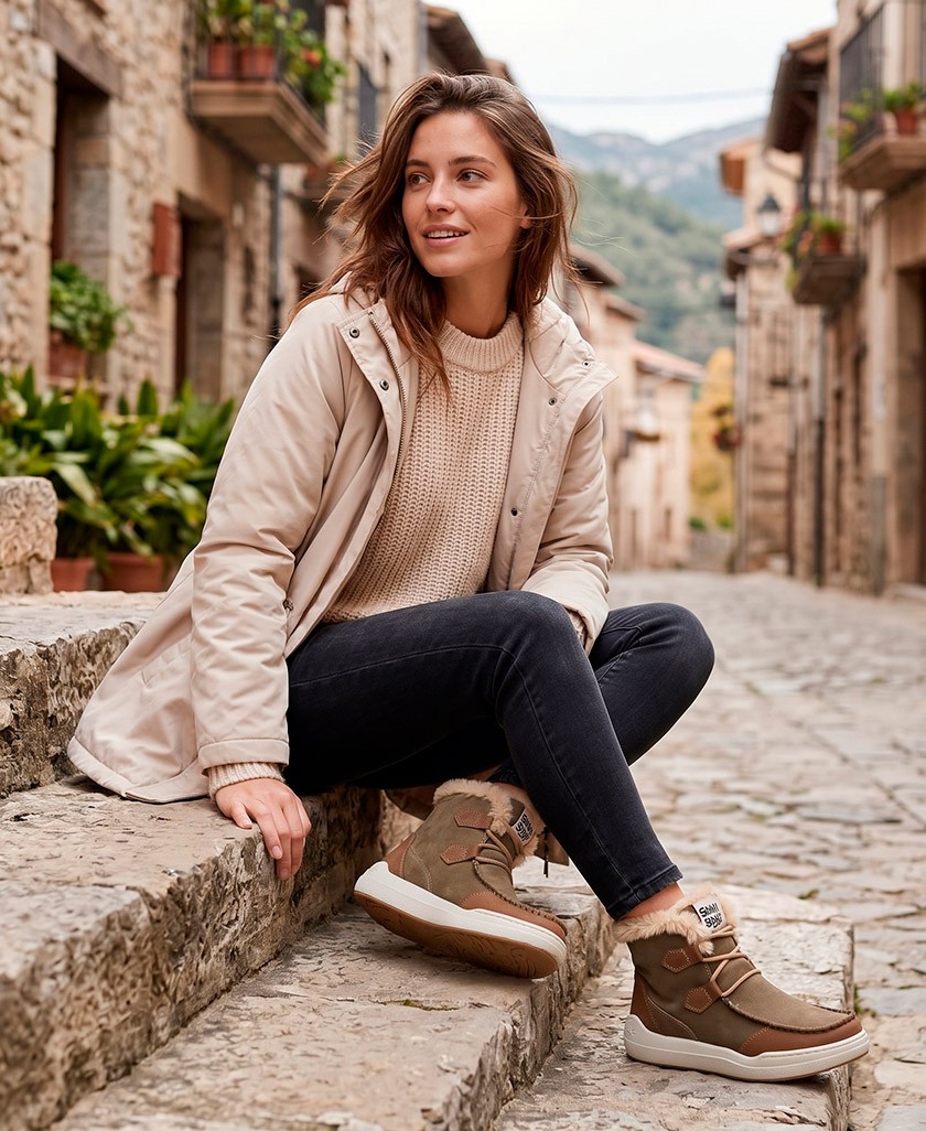 Sunni Sabbi Atlas 069 casual fur-lined ankle boots