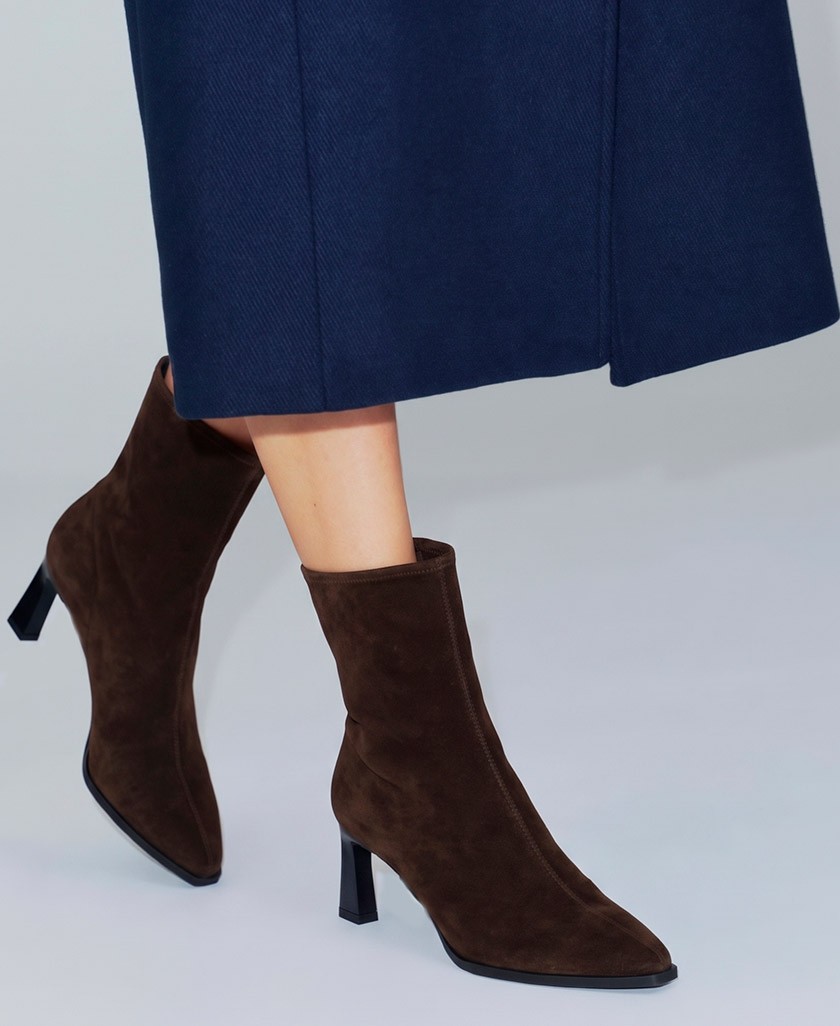Botines de serraje de tacón fino Desireé Kyra 1