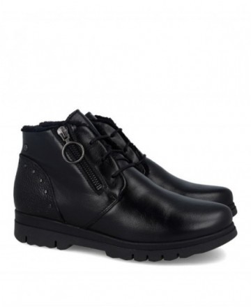 Catchalot Gio 22942 flat ankle boots with fur lining