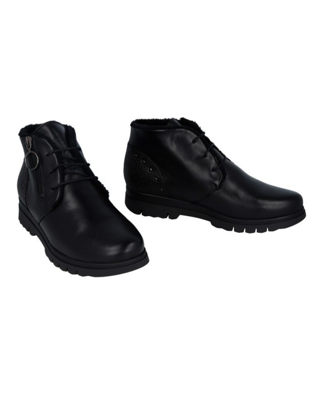 Catchalot Gio 22942 flat ankle boots with fur lining