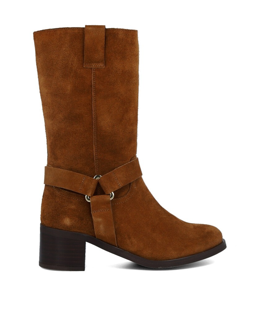 Catchalot Kroc 1026 split-leather biker boots