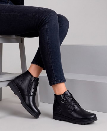 Catchalot Gio 22942 flat ankle boots with fur lining