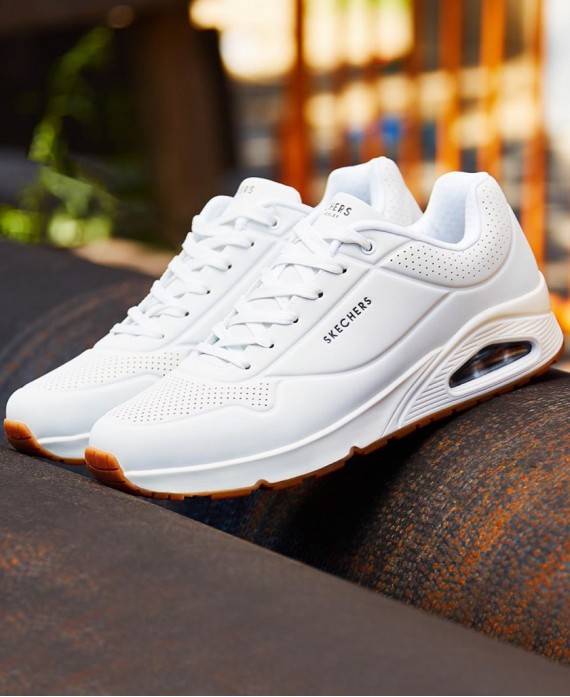skechers uno stand on air white