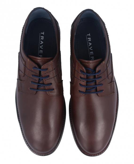 Zapatos para hombre en color marron Caracteristicas con cordones tacon 3 cm zapato de estilo casual suela de goma exterior piel