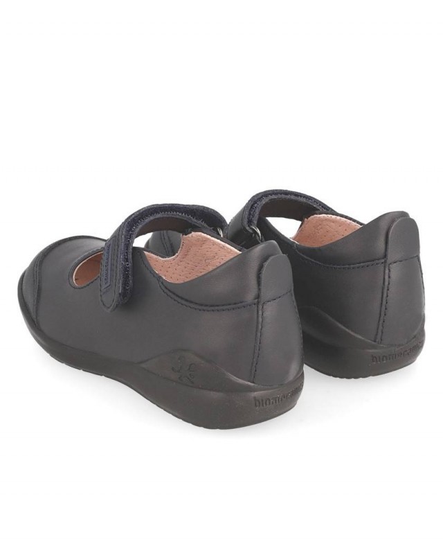 Girls navy blue school on sale shoes