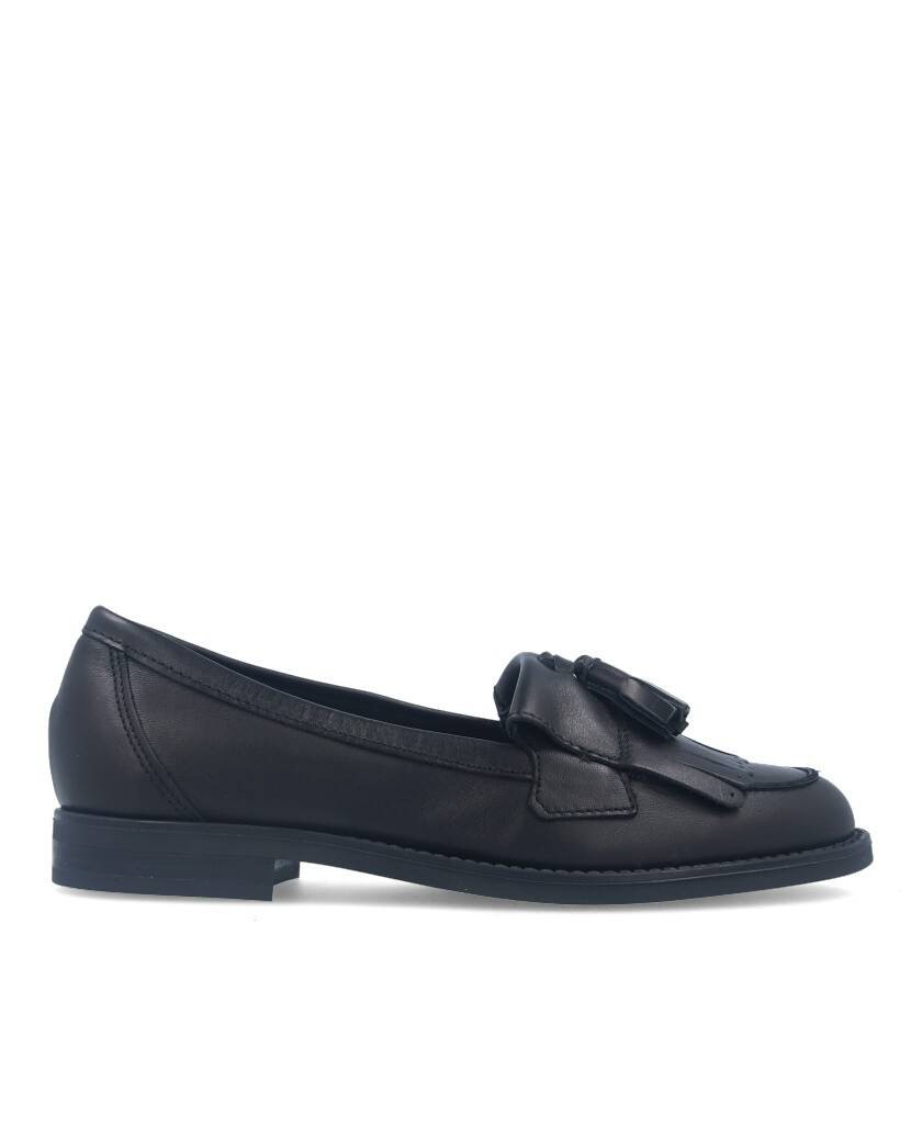 mocasines negros mujer