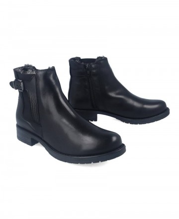 Flat leather ankle boots Traveris IB1859 Flat leather ankle boots Traveris IB1859