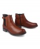 Flat leather booty Traveris IB1859 Flat leather booty Traveris IB1859