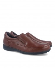 Fluchos 8499 Luca Slip On brown flat shoes without laces Fluchos 8499 Luca Slip On brown flat shoes without laces