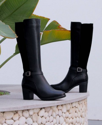 Leather high boots Paula Urban 6-392 Leather high boots Paula Urban 6-392
