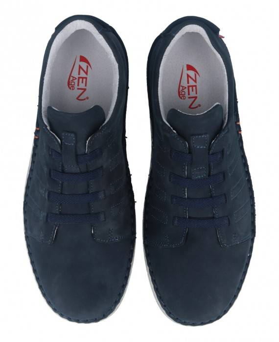 Zapatos para hombre en color azul marino Caracteristicas elastico altura de piso 3 cm zapato de estilo casual suela de goma ter