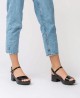 Sandalias negras piel Wonders D-8802 Sandalias negras piel Wonders D-8802