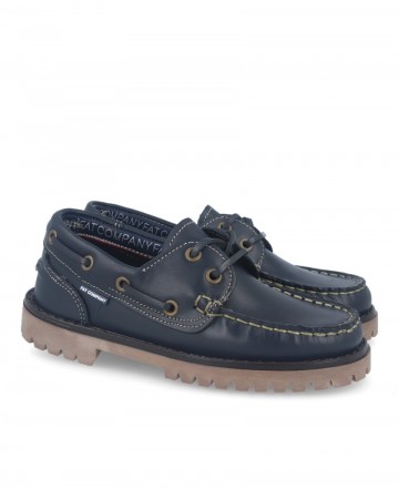 Fat 214 Navy Boat Shoes