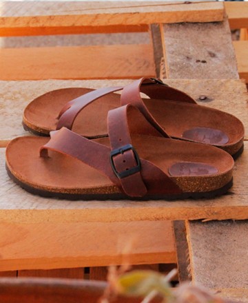 Interbios 7119 sandals for women slave type in leather color Interbios 7119 sandals for women slave type in leather color