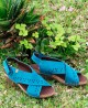 Leather sandals with crossed straps on the upper navy blue Jungla 6882.180.61 Leather sandals with crossed straps on the upper navy blue Jungla 6882.180.61
