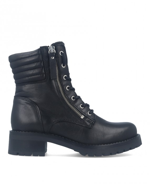 Black military style boot Traveris B-1887