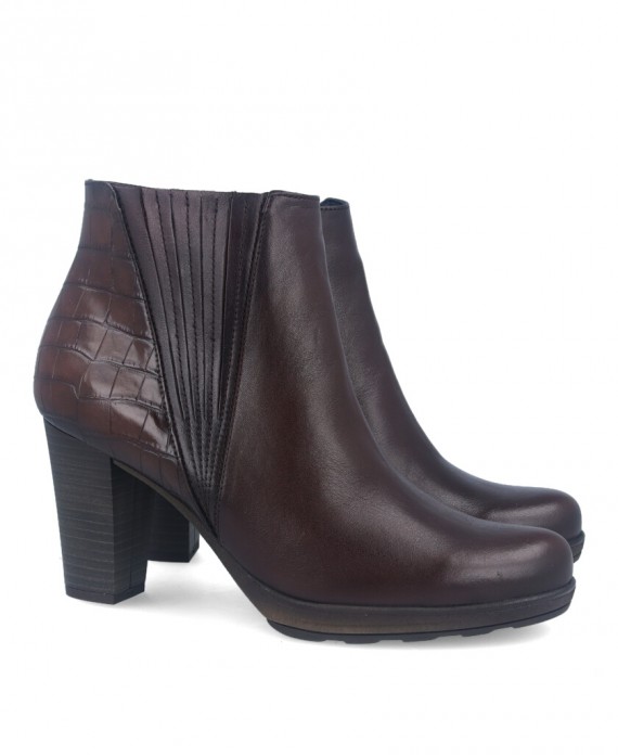 Brown ankle boots for women Dorking Reina D8305