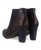 Brown leather ankle boots Dorking Reina D8305