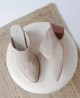 Woman's clogs in taupe leather Kissia 420