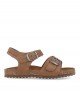 Leather sandal with Inter-Bios 7148N buckles