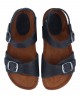 Boy leather sandals Inter-Bios 7148 blue