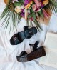 Tambi Urban black wedge sandals Tambi Urban black wedge sandals