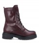Tambi Aitana burgundy leather ankle boots for women