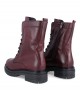 Tambi Aitana burgundy leather ankle boots for women