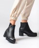Wonders Cleo H-3931 textured leather ankle boot